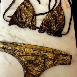 Beautiful gold swimsuit